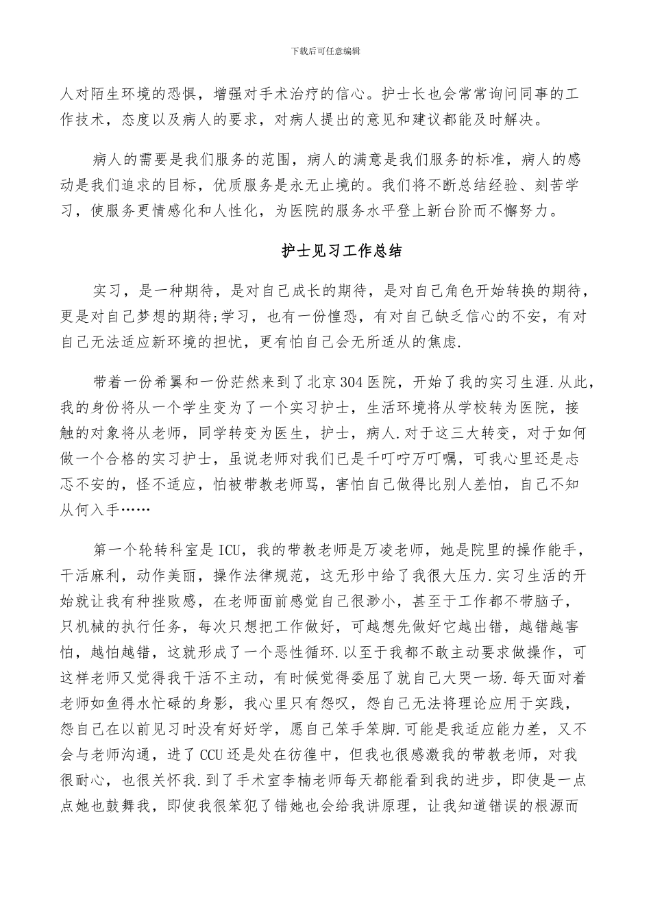 2024年护士见习工作总结_第2页