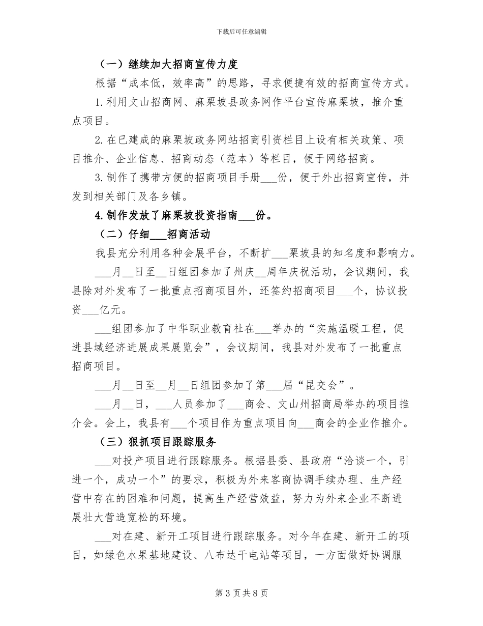 2024年招商局一季度工作总结_第3页