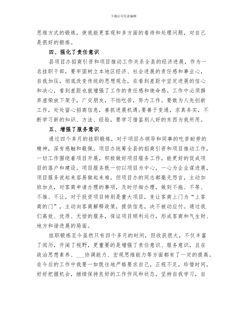 2024年挂职思想工作总结_第3页