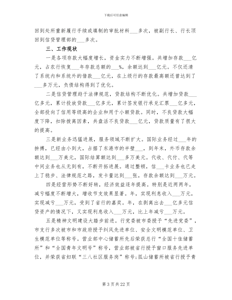 2024年支行行长工作总结_第3页