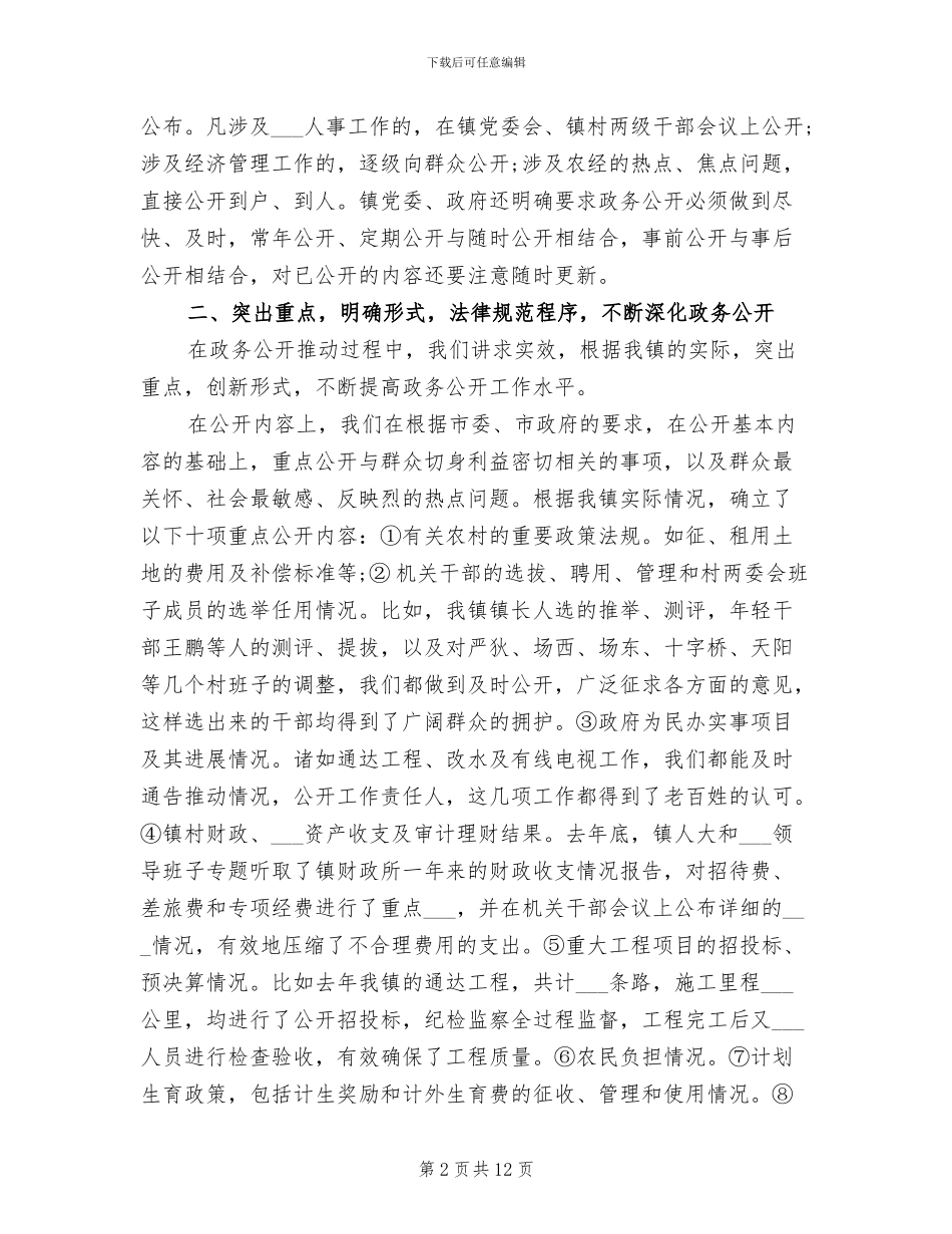 2024年政务公开个人工作总结二_第2页