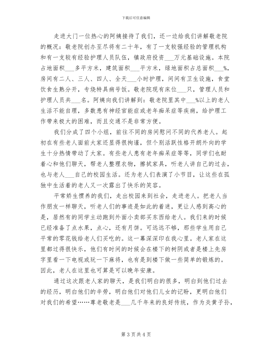 2024年敬老院的志愿者活动总结二_第3页