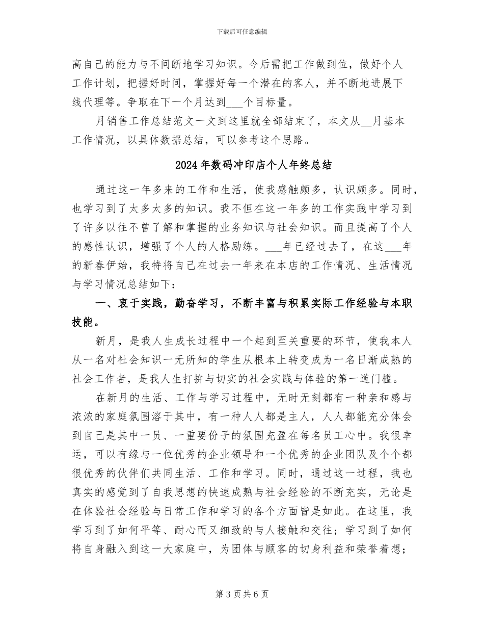 2024年数码12月销售工作总结_第3页