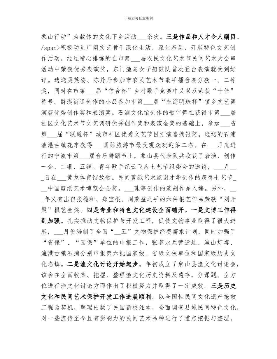 2024年文化工作年度总结_第2页