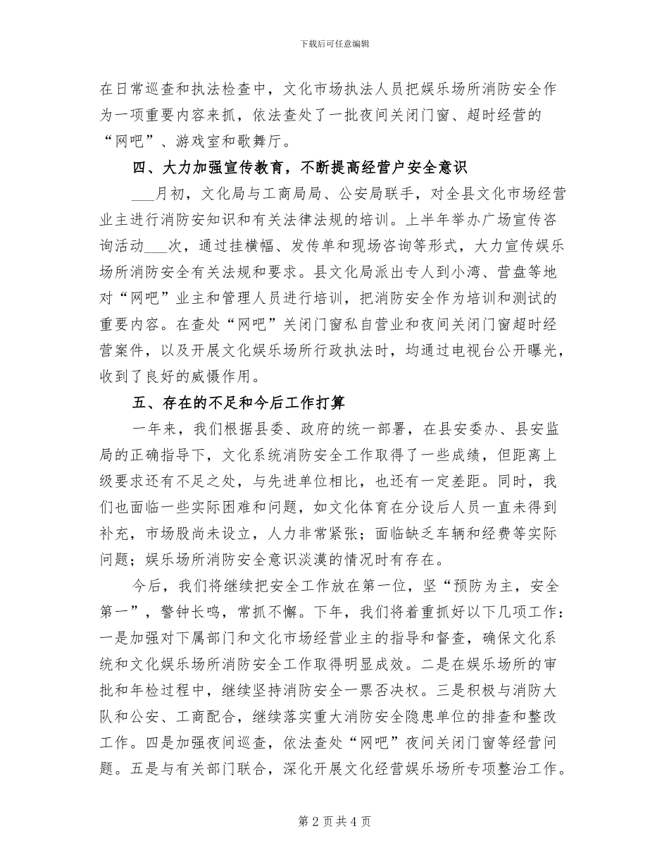 2024年文化局消防安全工作总结_第2页