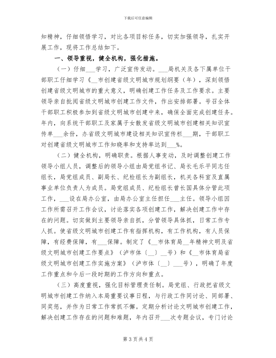 2024年文明城市创建工作总结_第3页