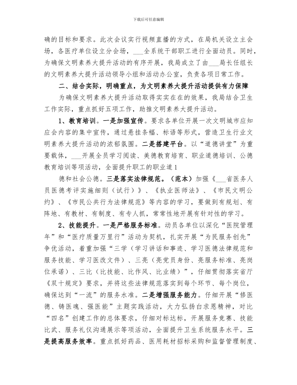 2024年文明素质提升工作总结_第3页