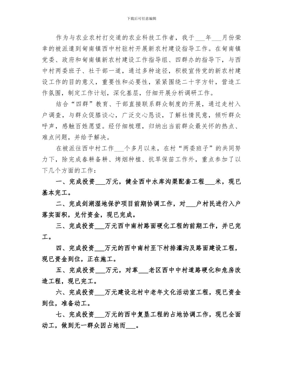 2024年新农村工作总结_第3页