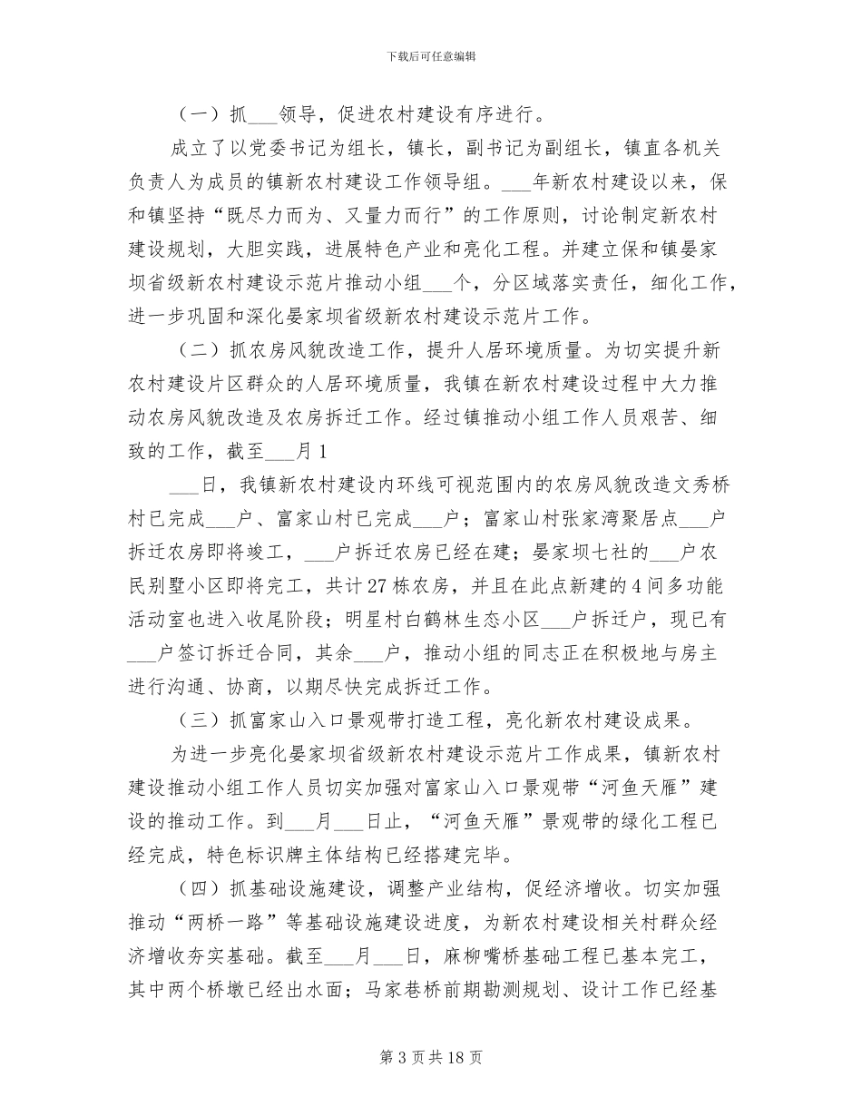 2024年新农村建设半年总结_第3页