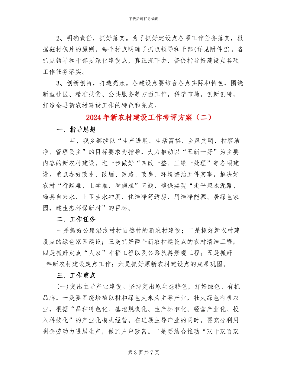 2024年新农村建设工作考评方案_第3页