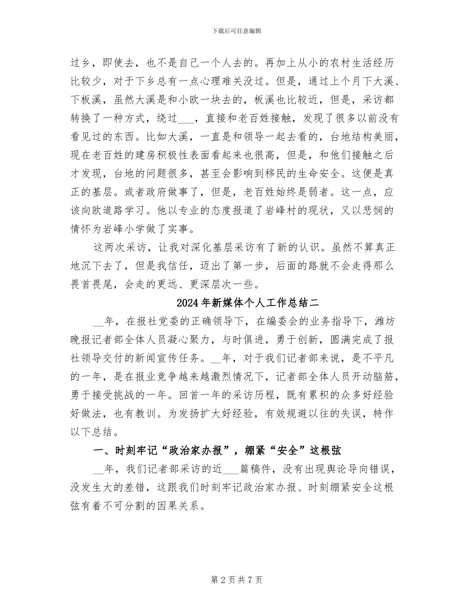 2024年新媒体个人工作总结三_第2页