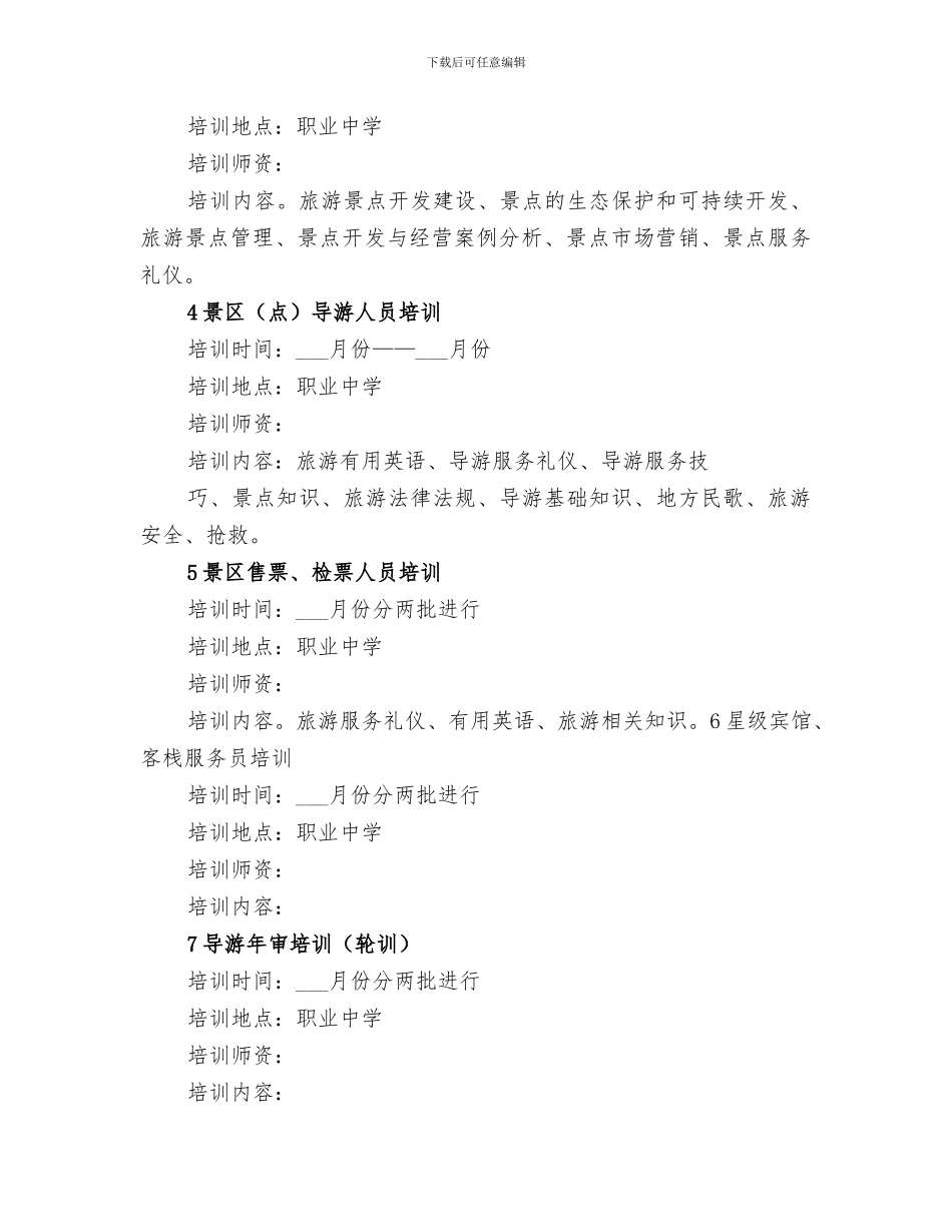 2024年旅游从业人员培训活动总结范本_第3页