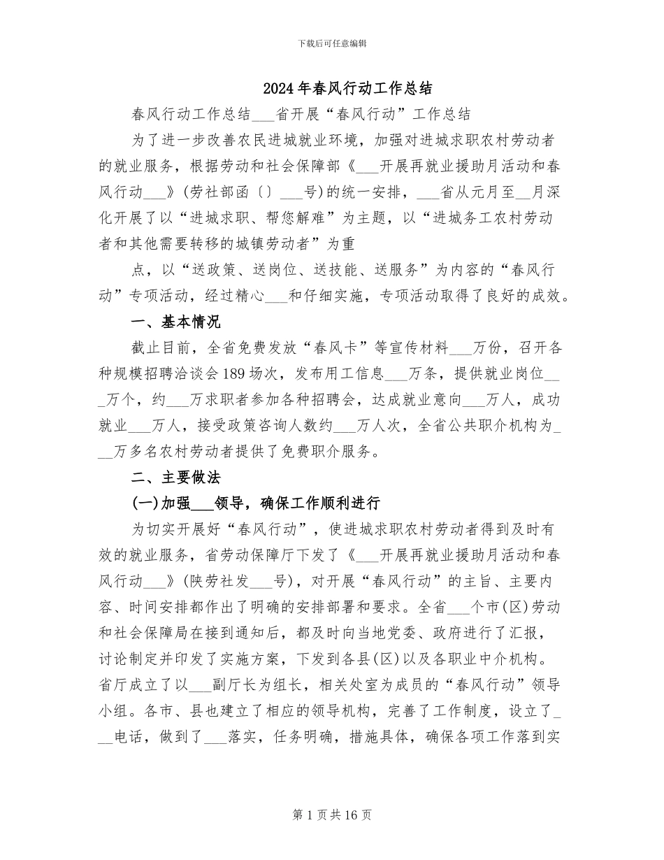 2024年春风行动工作总结_第1页