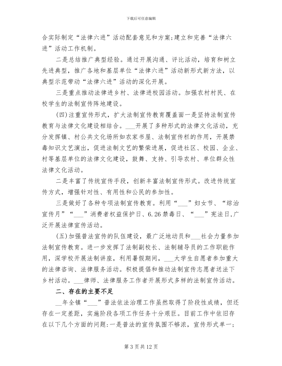 2024年普法志愿者工作总结_第3页