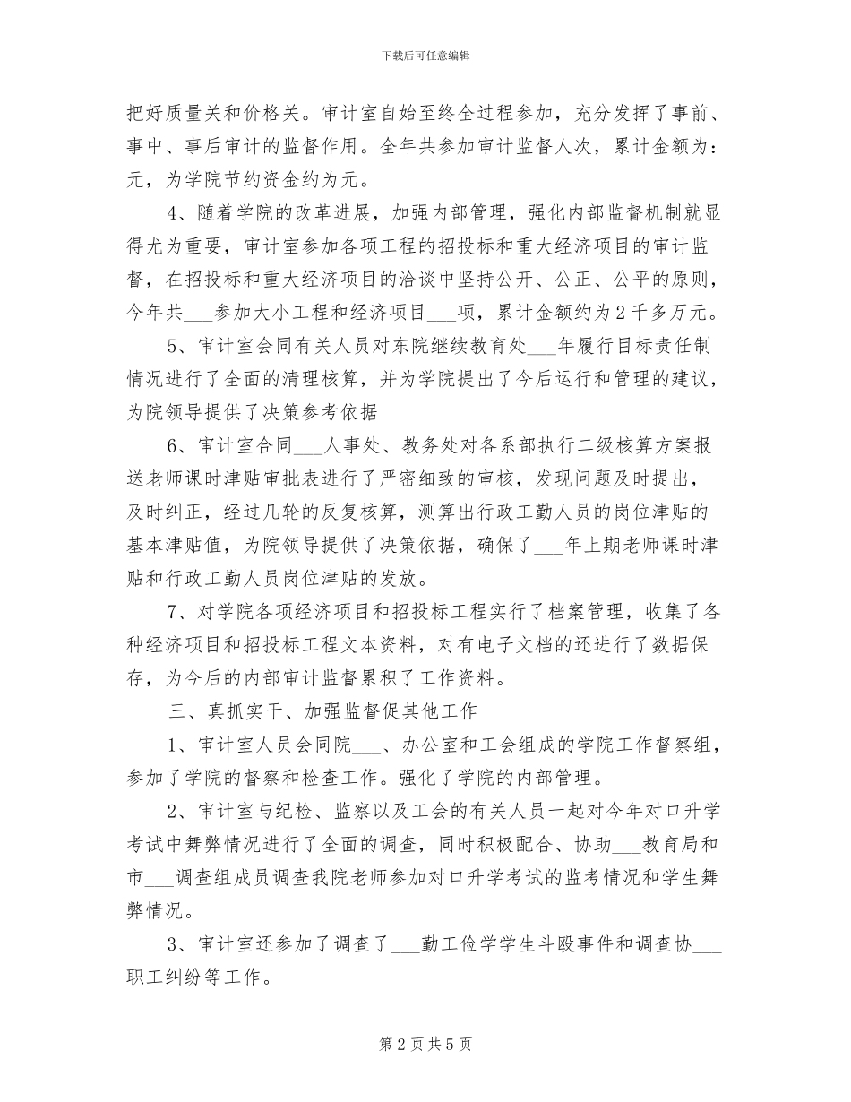 2024年最新审计个人工作总结_第2页