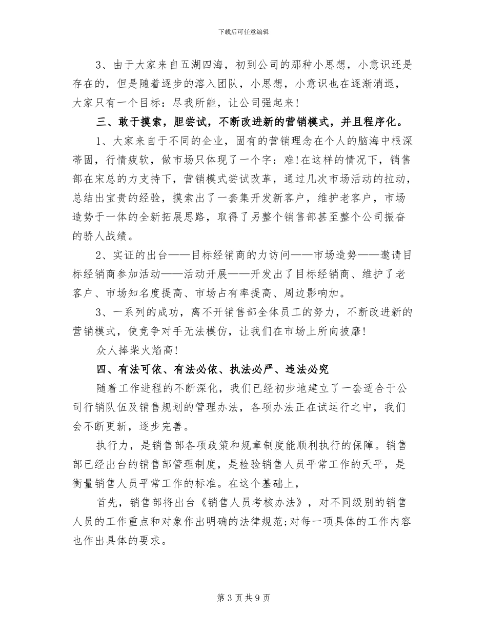 2024年服装销售总监工作总结范文_第3页