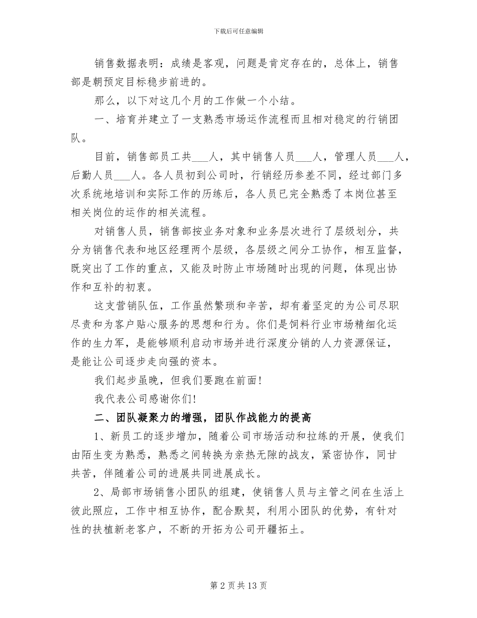 2024年服装销售总监工作总结_第2页