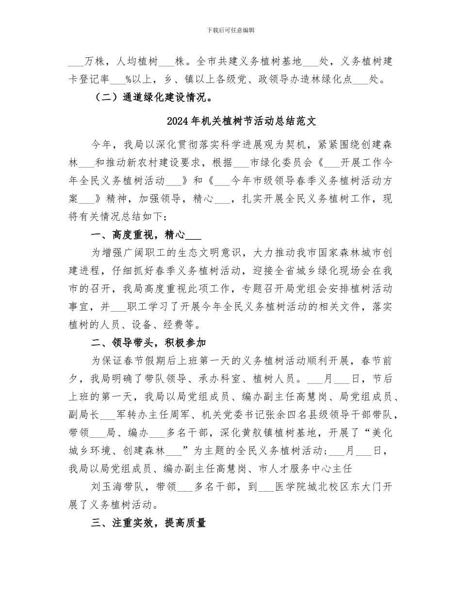 2024年机关植树节活动总结_第3页