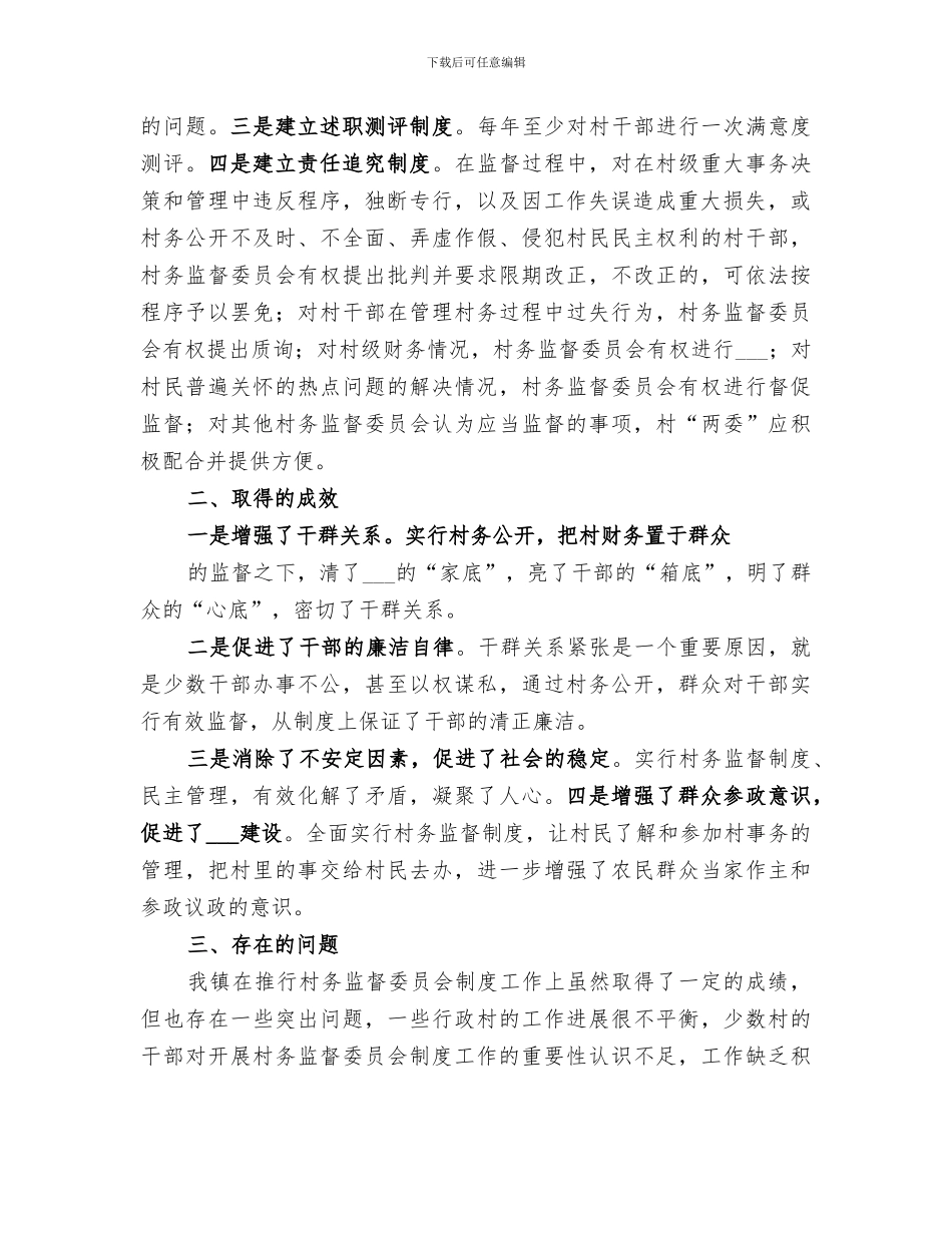2024年村务监督工作总结_第2页