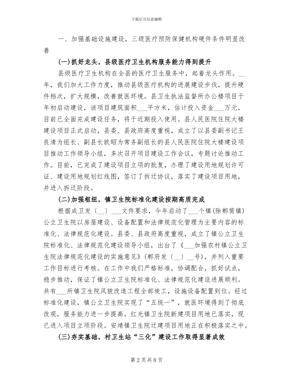 2024年村卫生室的工作总结_第2页