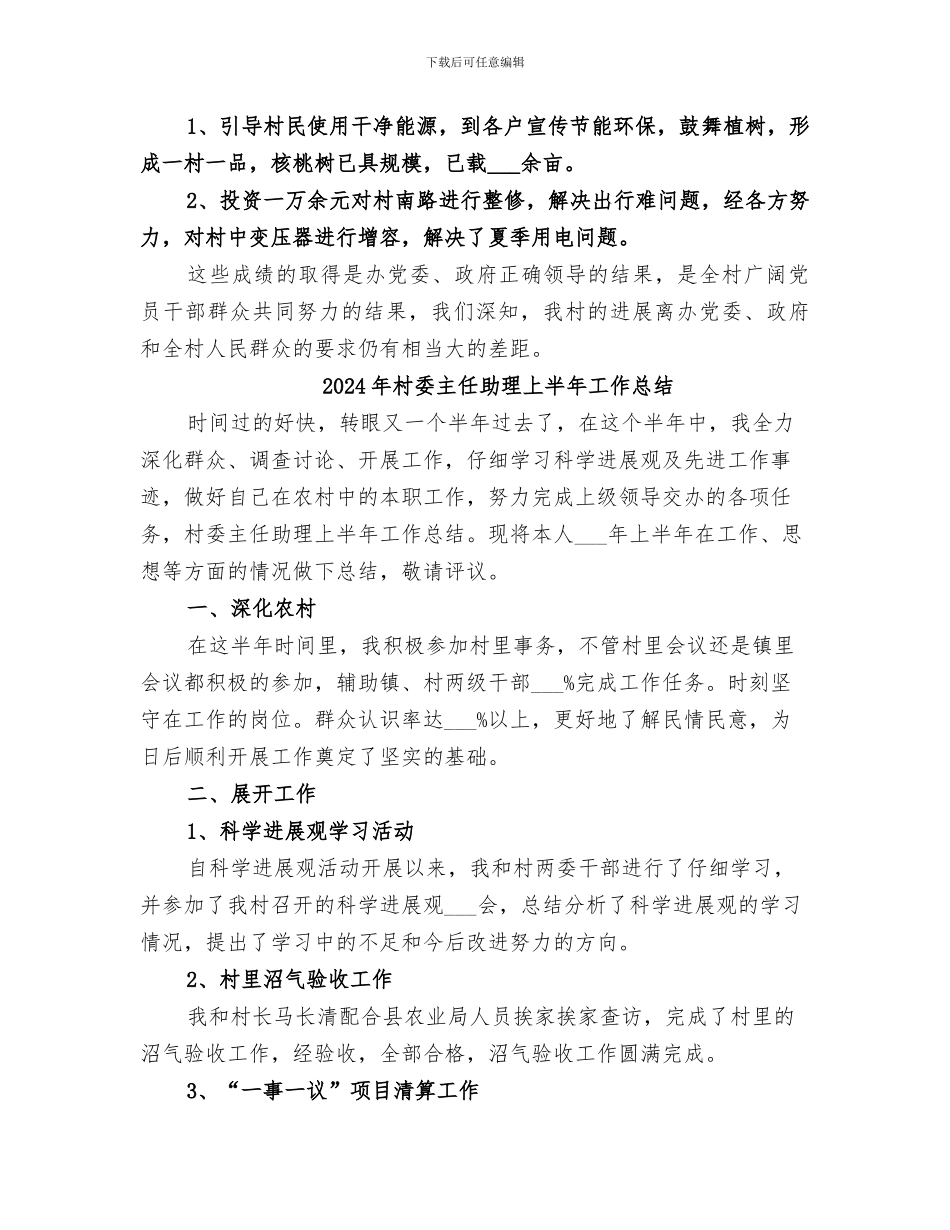 2024年村委主任个人年终总结范文_第2页