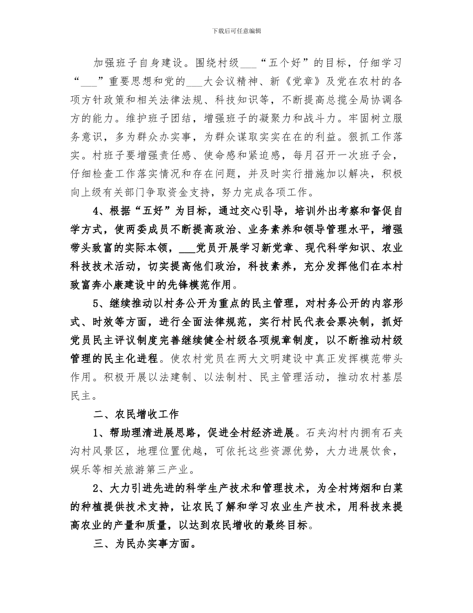 2024年村民委员会工作总结的优秀_第2页