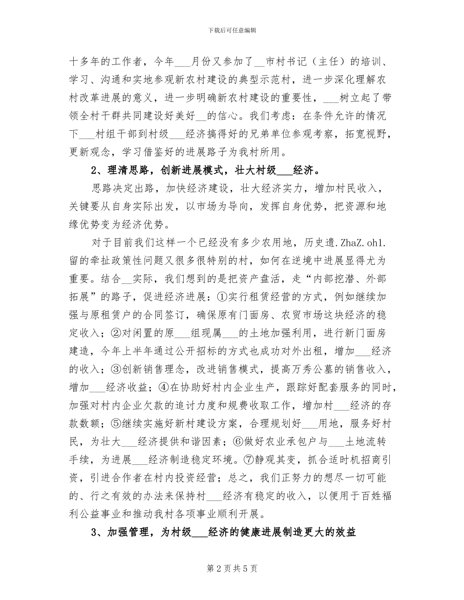 2024年村级年度工作总结范文_第2页