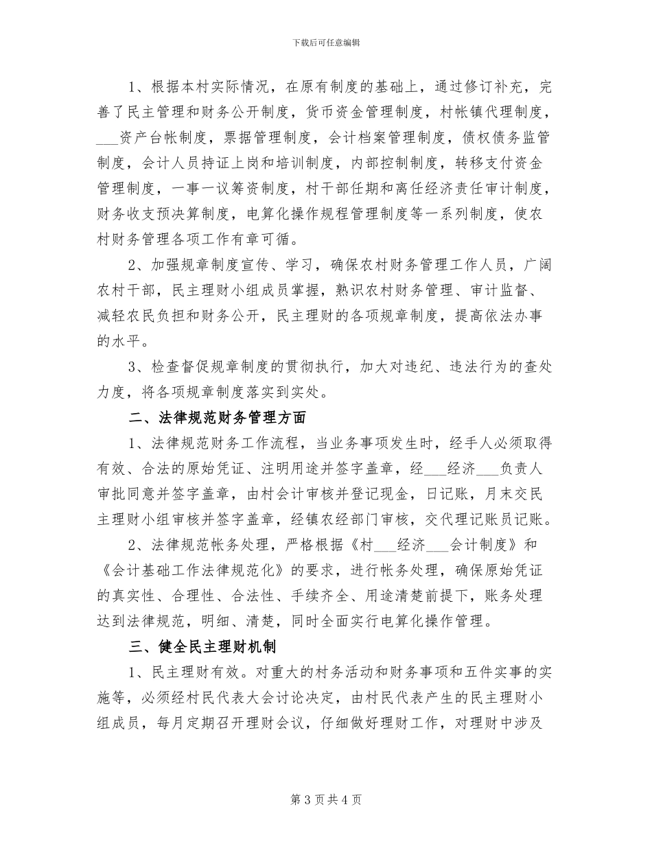 2024年村集体财务规范化管理总结_第3页