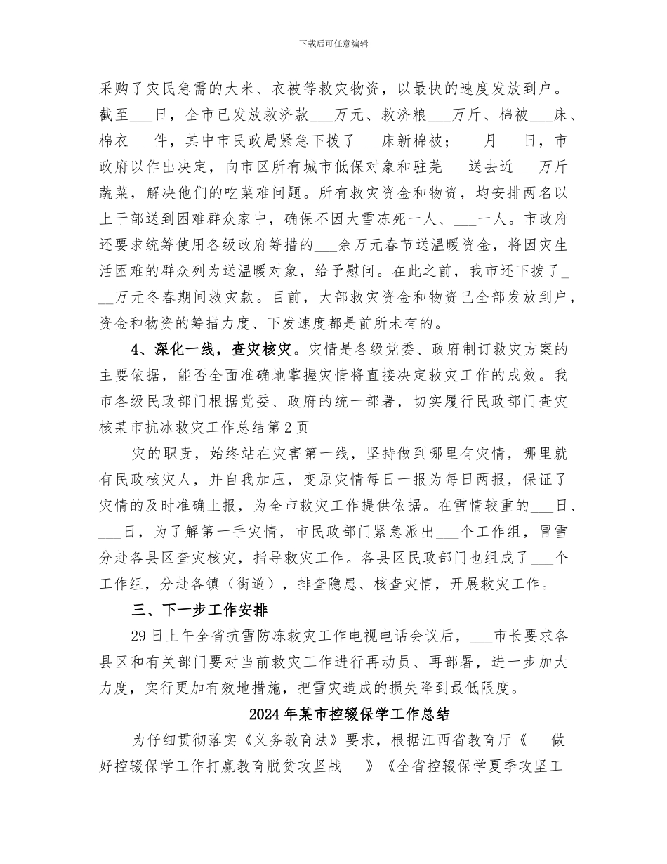 2024年某市抗冰救灾工作总结_第3页