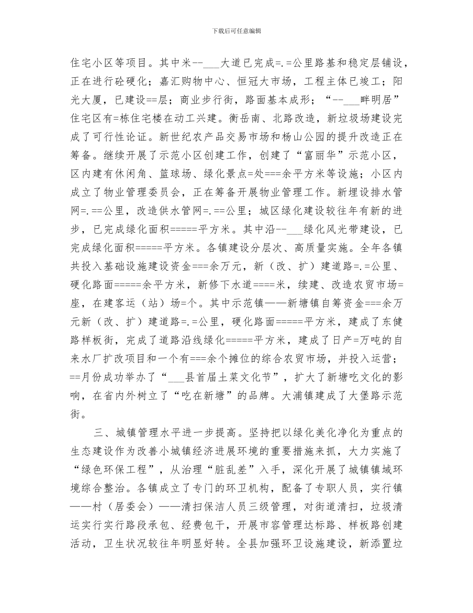 2024年某年城镇建设管理工作总结范本_第2页