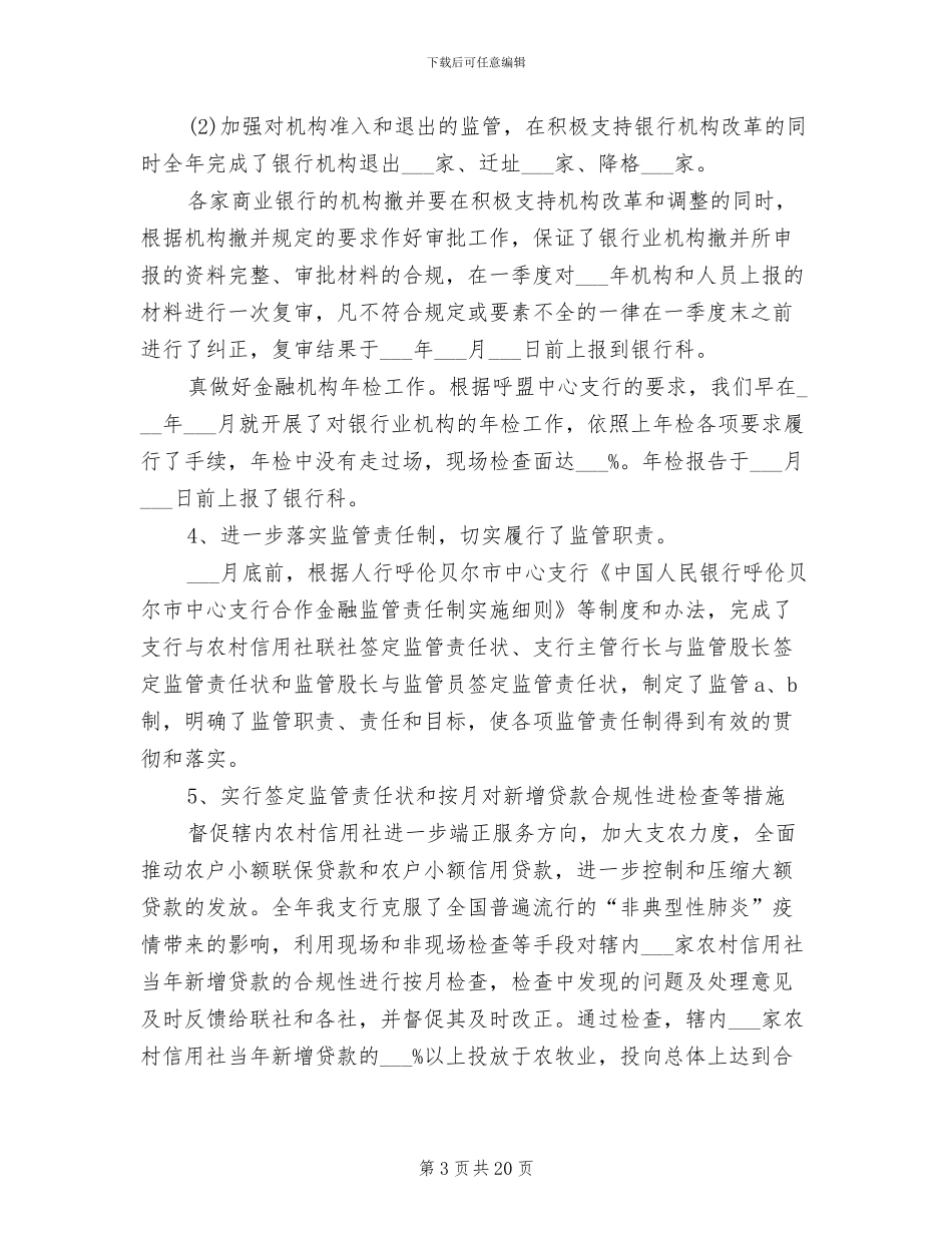 2024年某银行综合监管工作总结_第3页