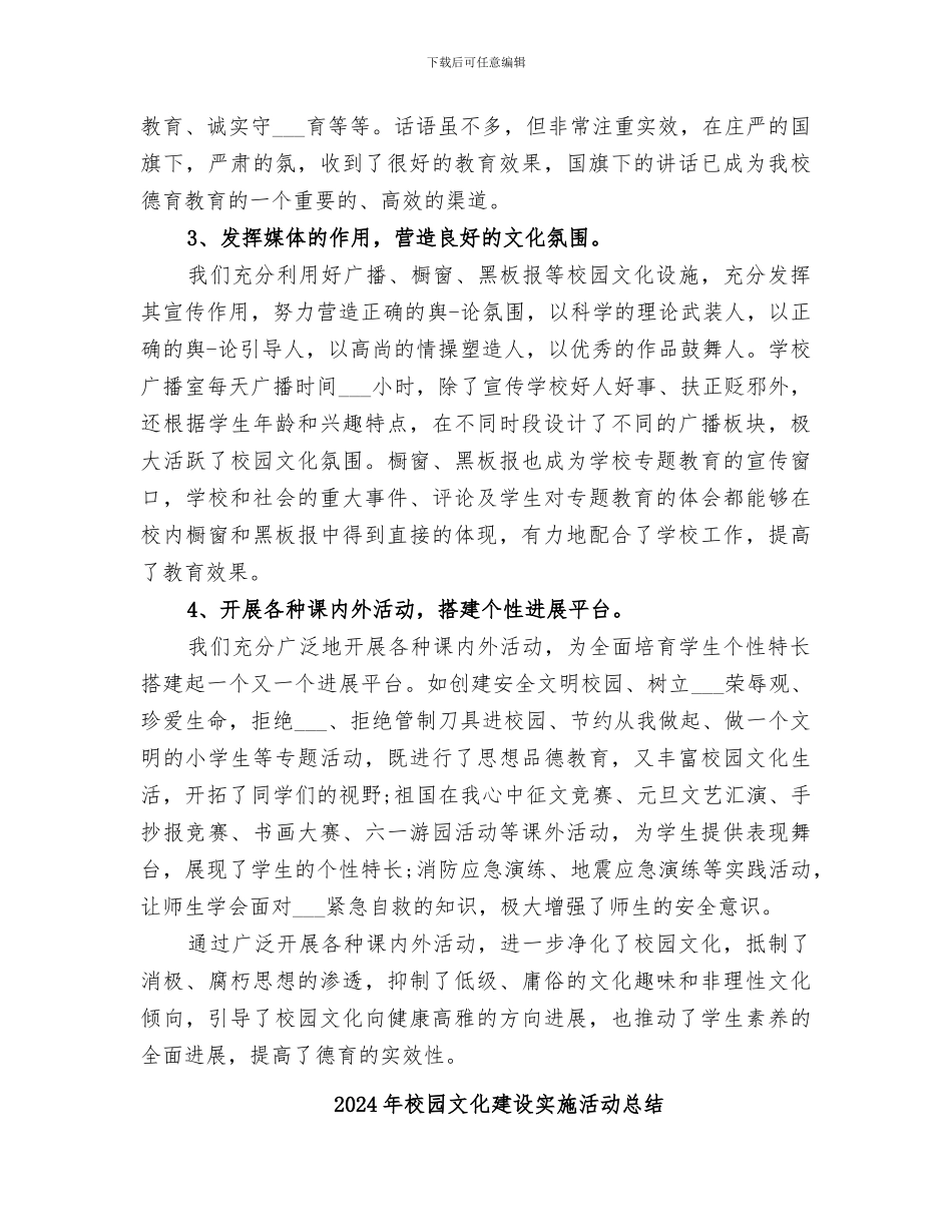 2024年校园文化周活动总结_第2页