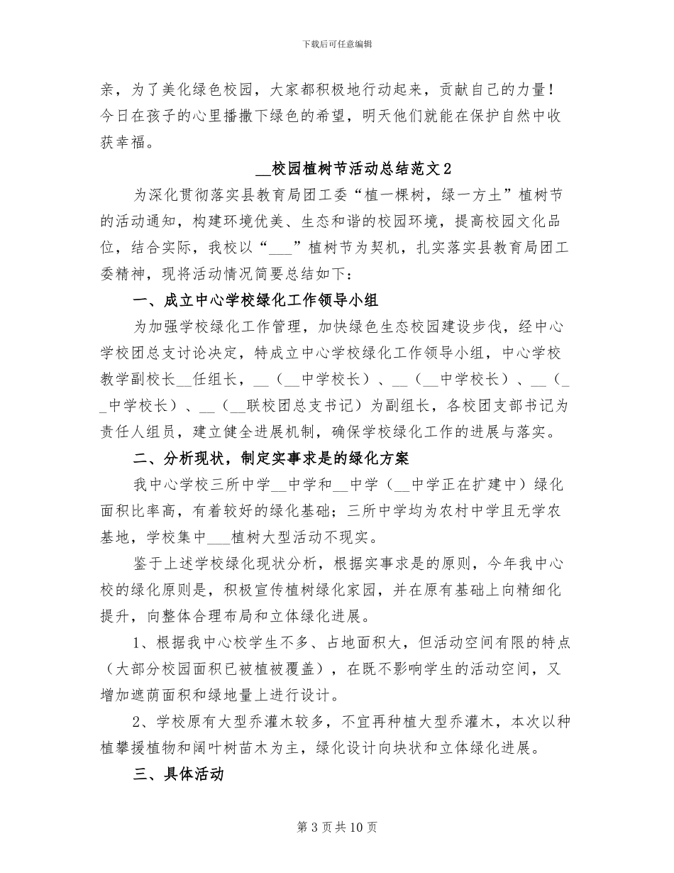 2024年校园植树节活动总结_第3页