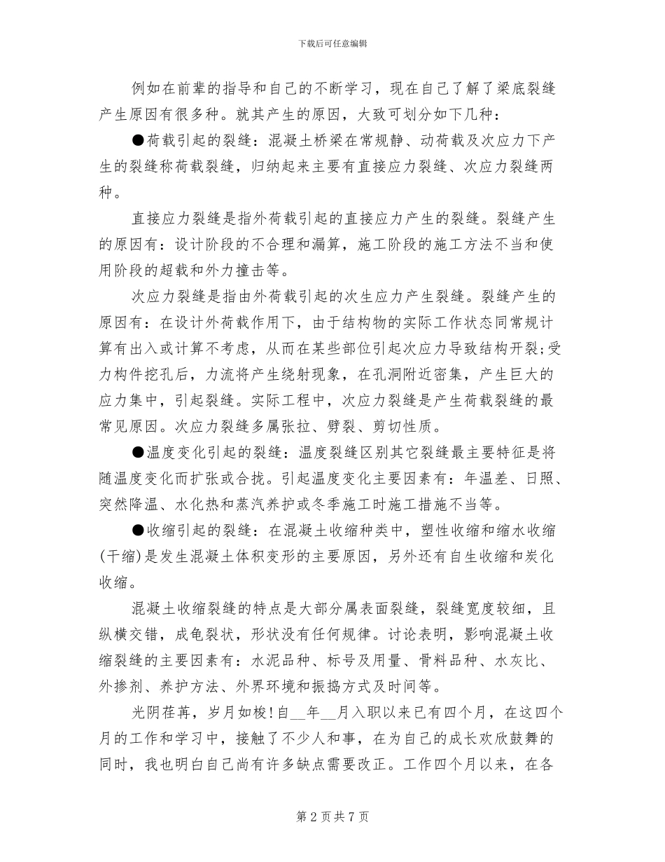 2024年桥梁工程师工作总结精选_第2页