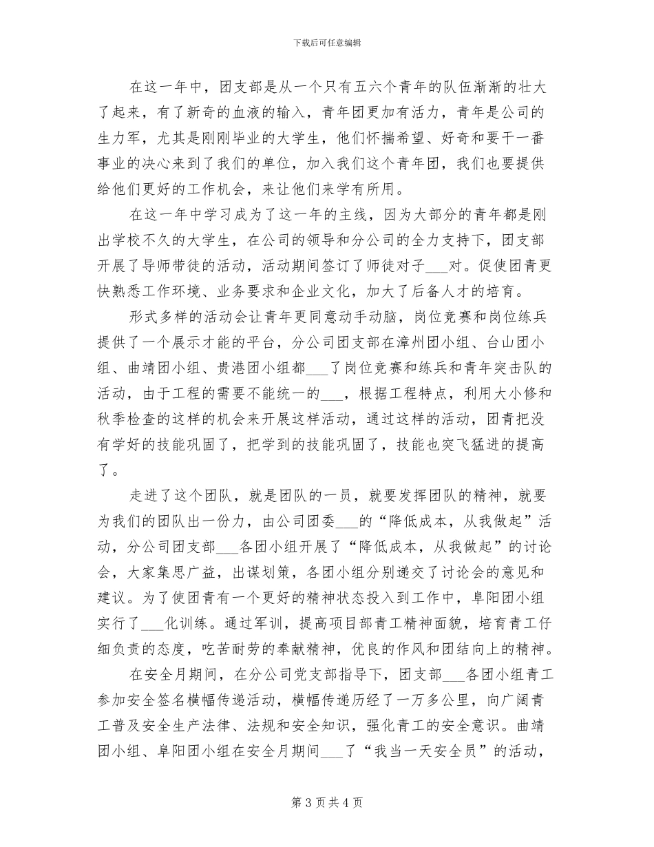 2024年检修团支部年度总结报告_第3页