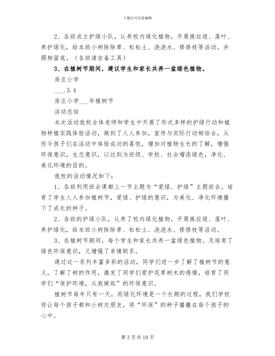 2024年植树节活动总结范本_第3页