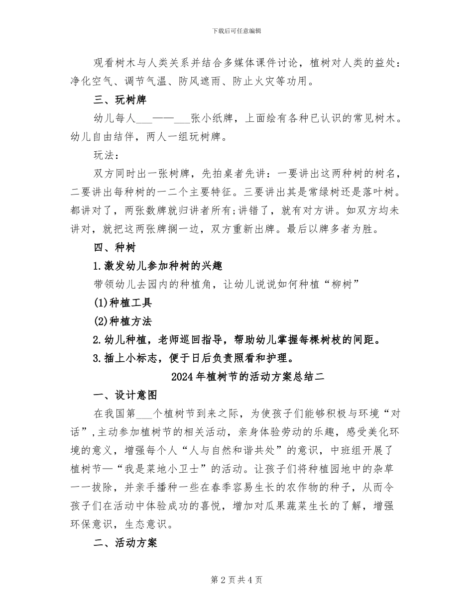 2024年植树节的活动方案总结三_第2页