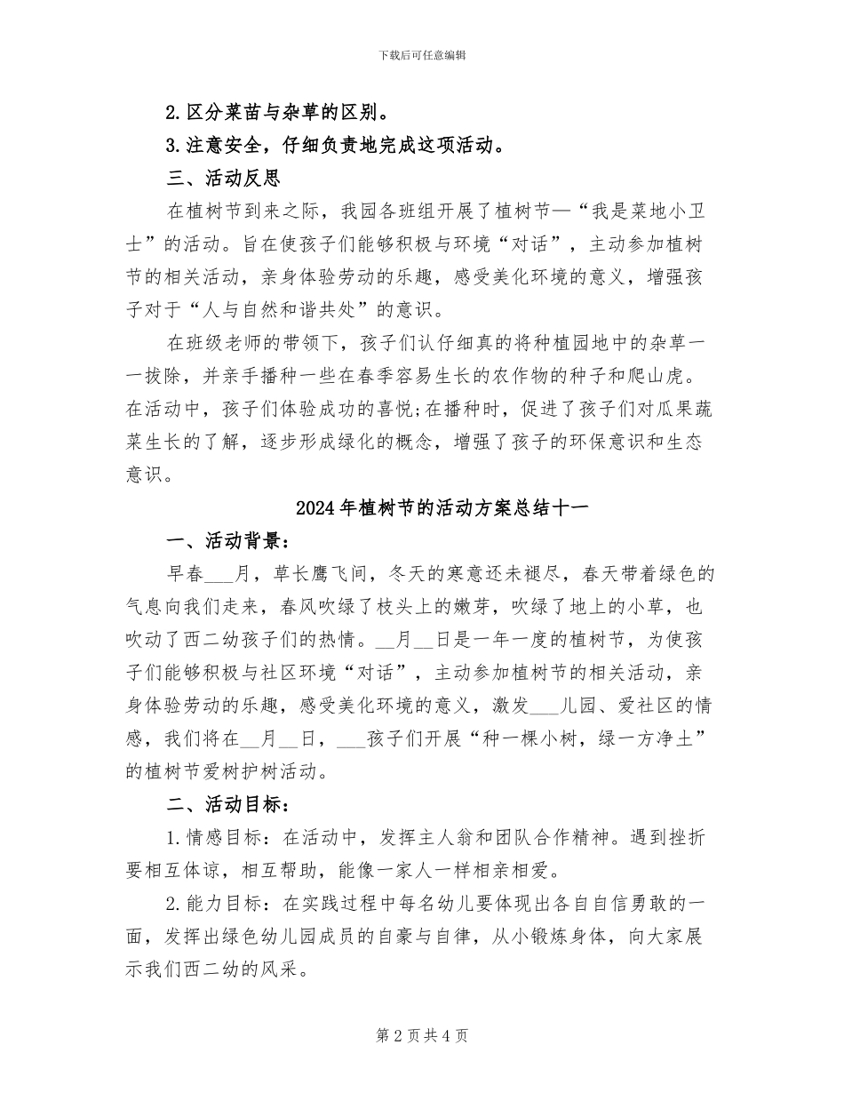 2024年植树节的活动方案总结六_第2页
