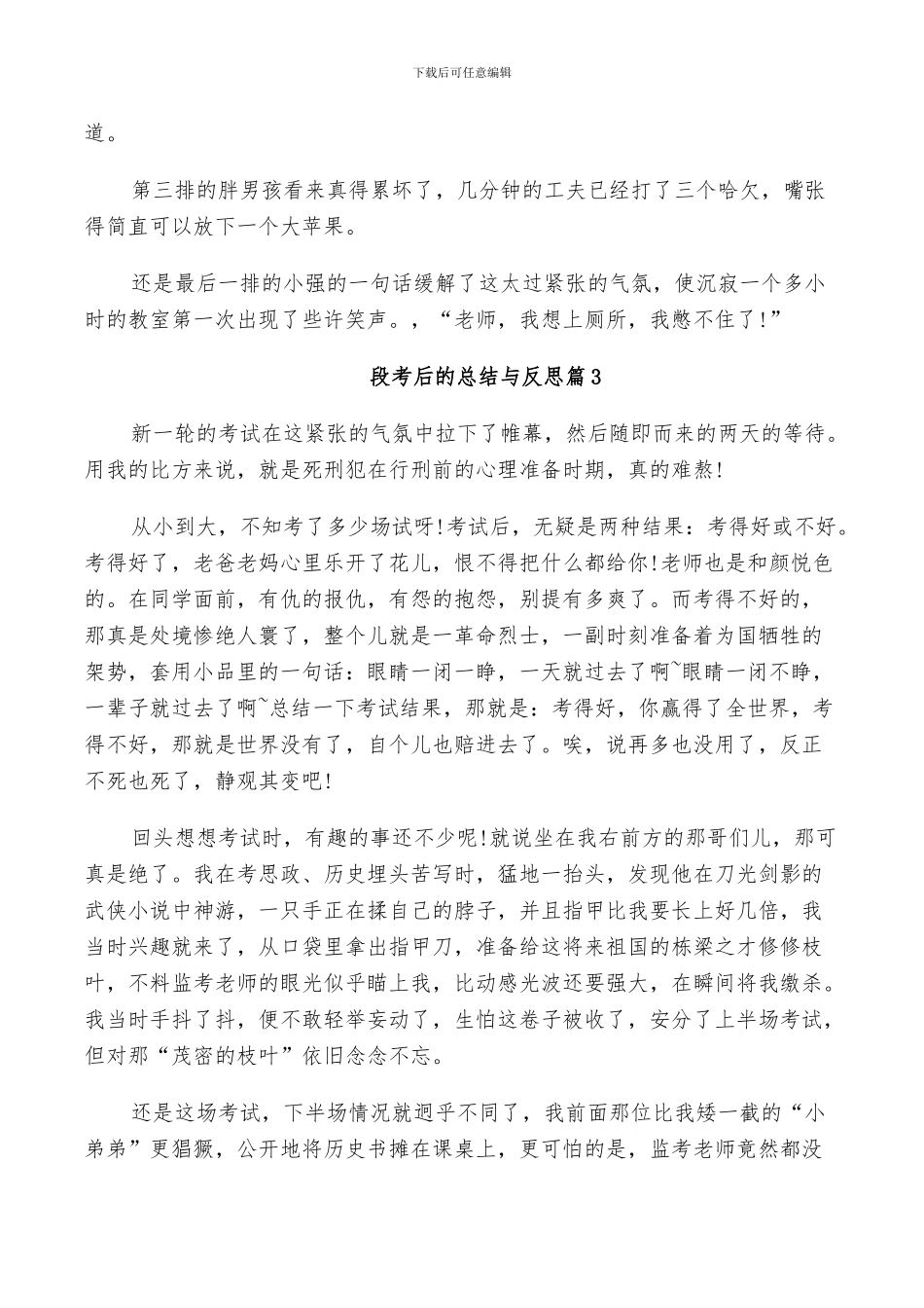 2024年段考后的总结与反思_第3页