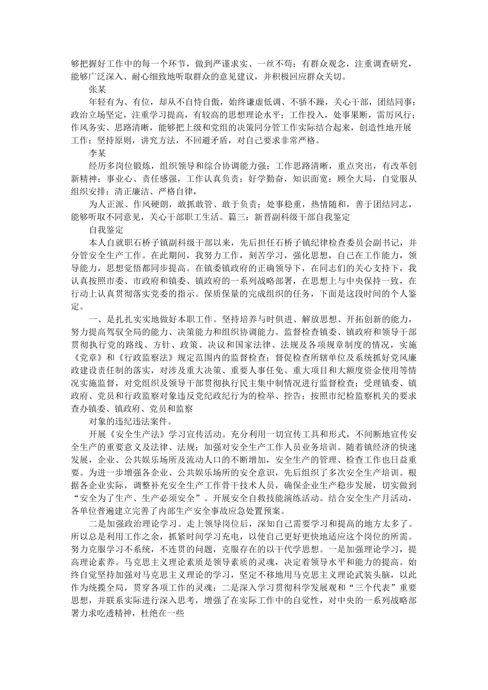 干部自我评价_第2页