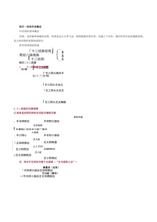 中医基础理论经络