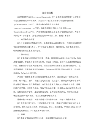 深静脉血栓护理案例 - 副本