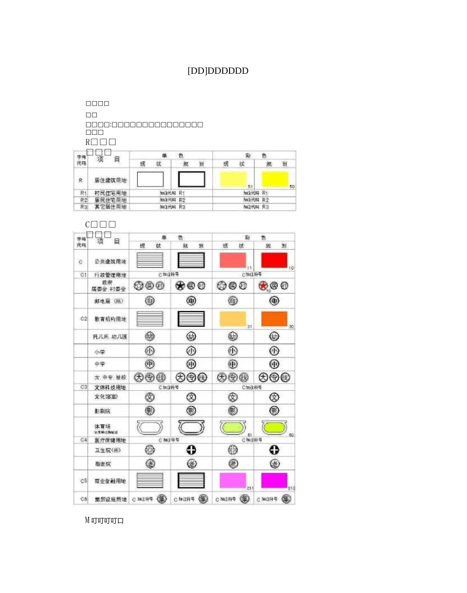 [管理]村镇规划图例_第1页