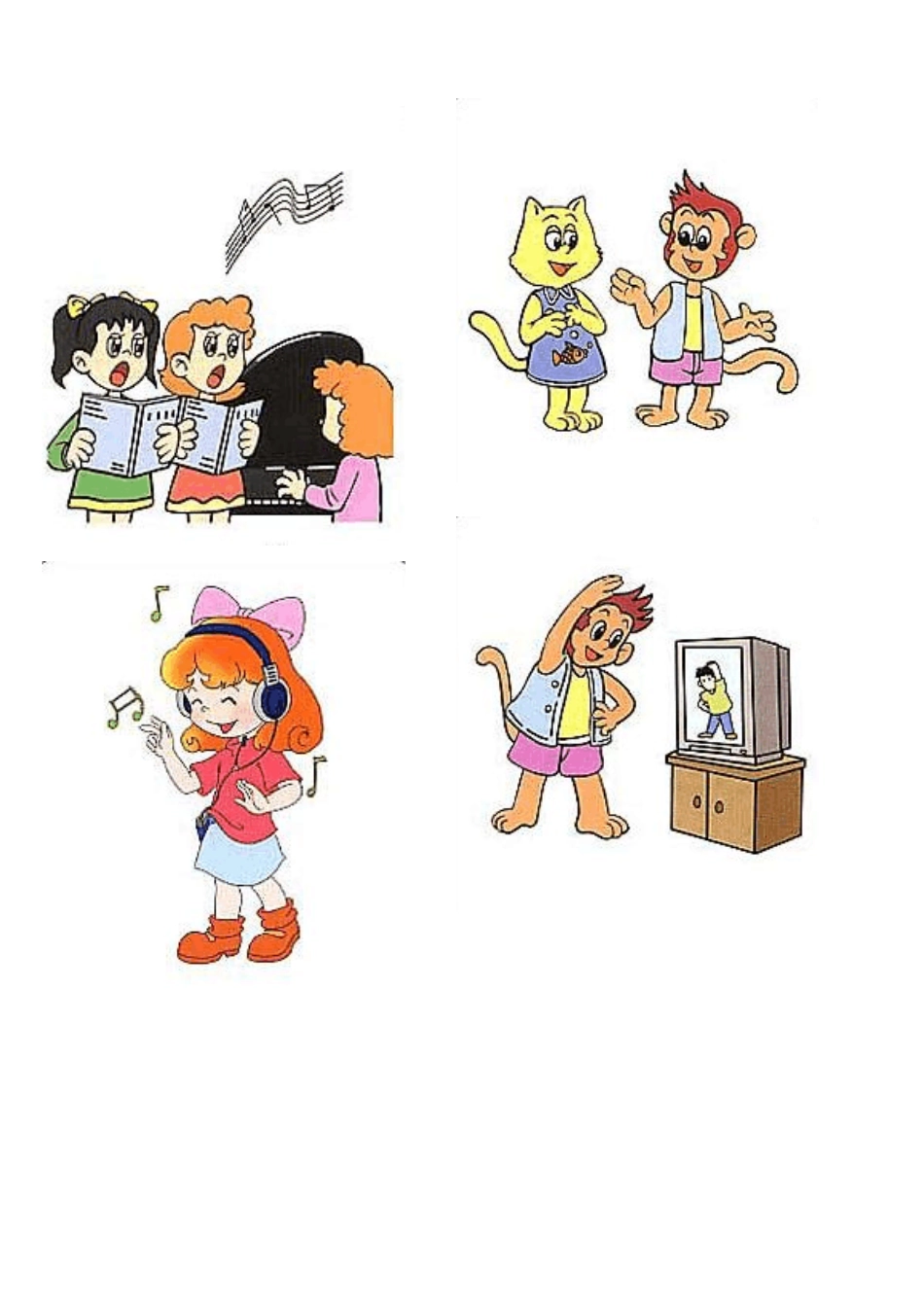 发育迟缓孤独症智力障碍训练动词卡片大_第3页