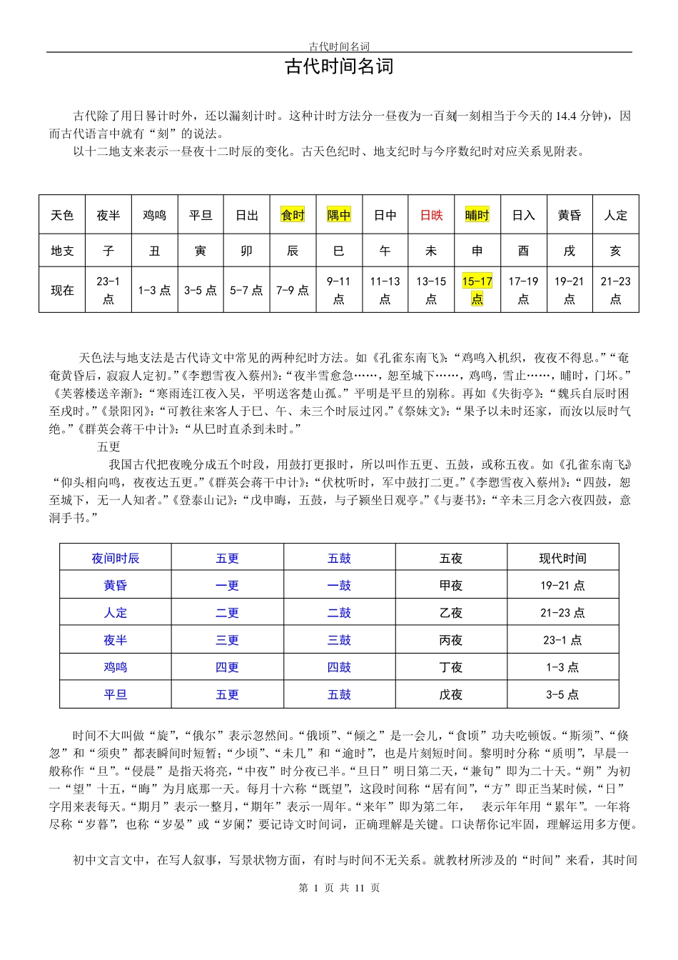 古代计时方法_第1页