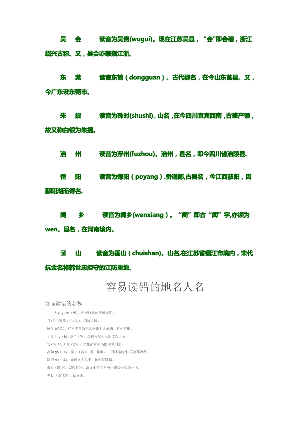 古籍中人名地名的特殊读音_第3页