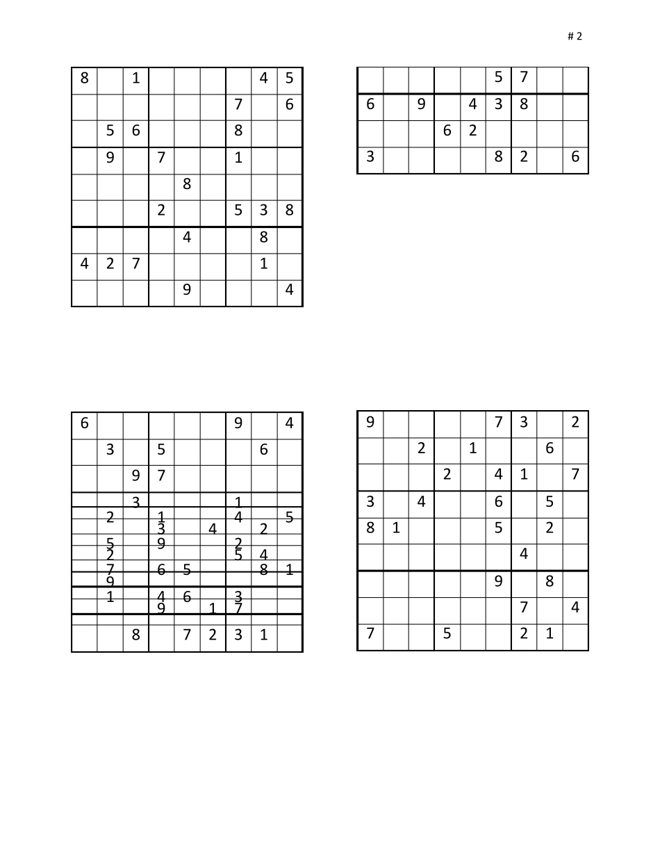 可打印九宫格数独,无答案_第2页