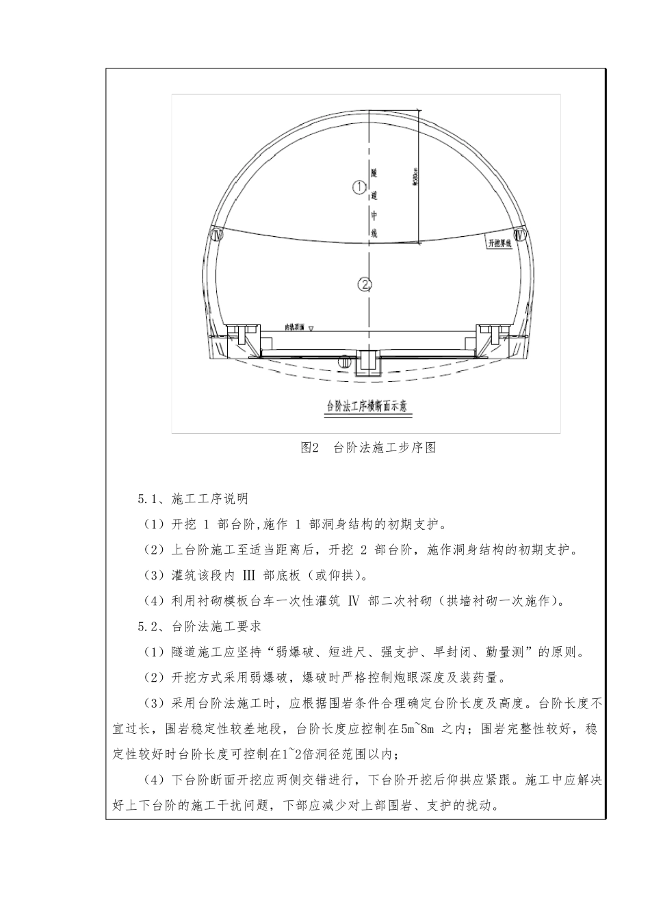 台阶法洞身开挖技术交底_第3页