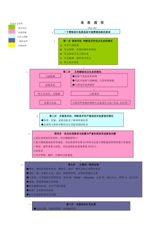 各种抢救流程图