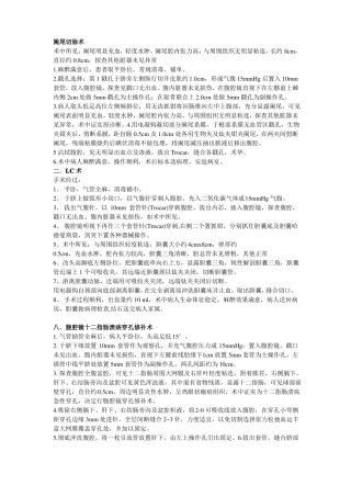 各种腹腔镜手术记录大全